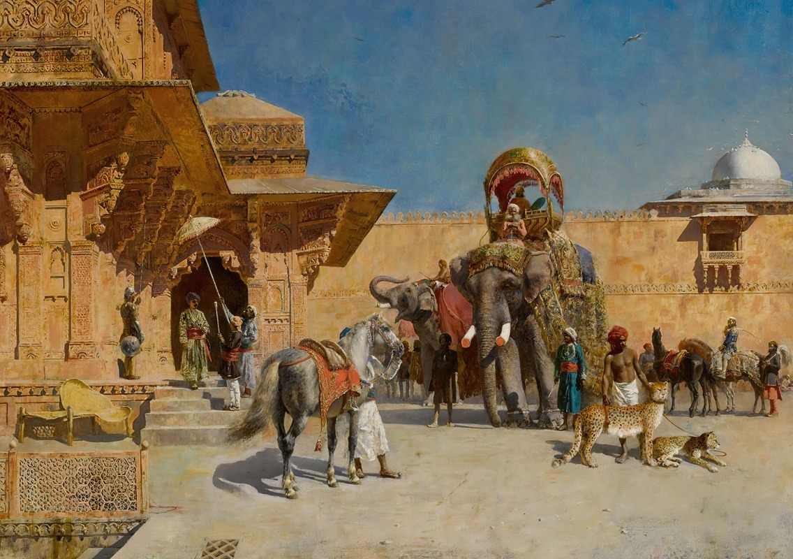 Edwin Lord Weeks - Departure For The Hunt