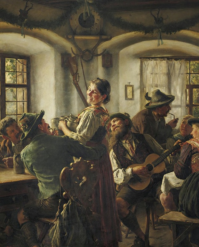 Emil Rau - Inside a Bavarian Tavern