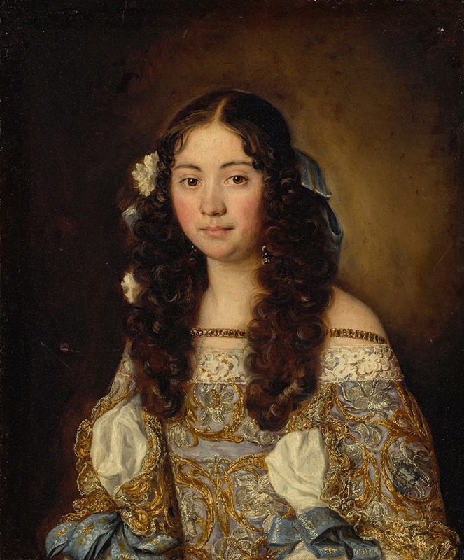 Jacob Ferdinand Voet - Portrait Of Laura Chigi