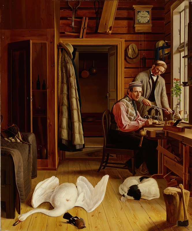 Ferdinand von Wright - Interior Of The Marieberg Workshop