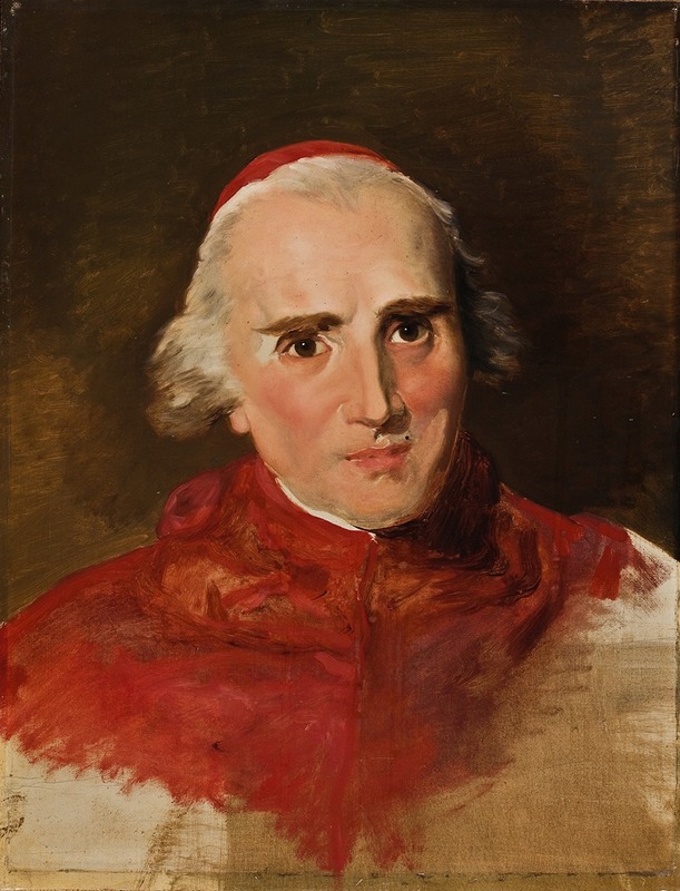 Filippo Agricola - Portrait Of Cardinal Ercole Consalvi