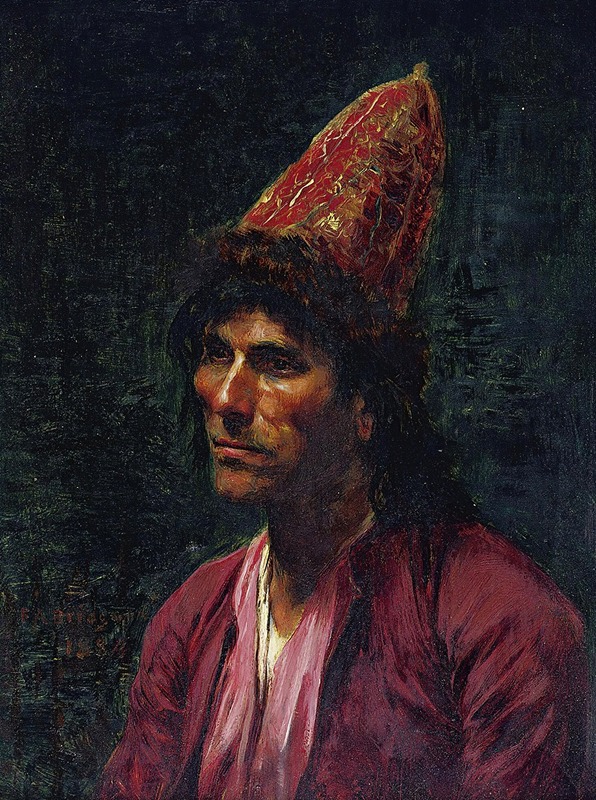 Frederick Arthur Bridgman - Portrait Of A Man
