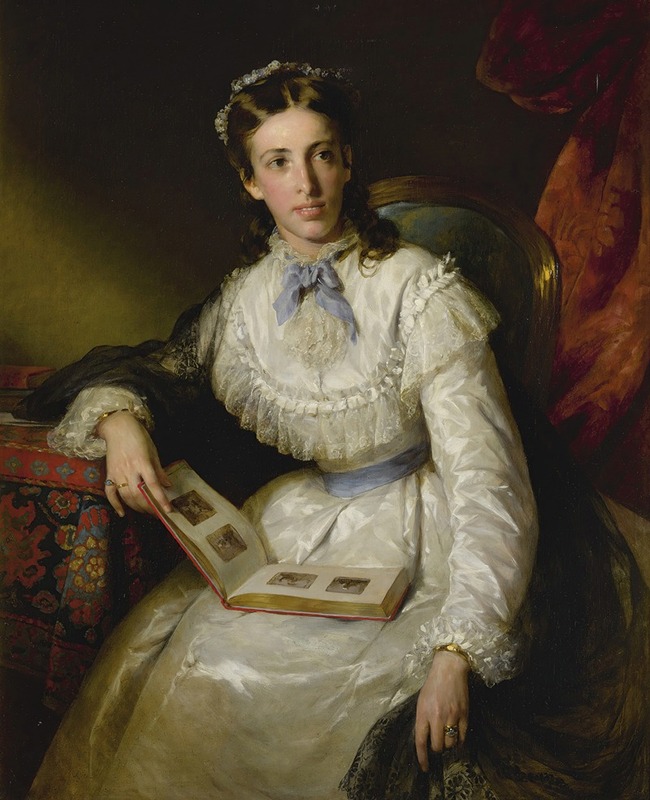 Friedrich von Amerling - Baroness Wilhelmine Von Mylius