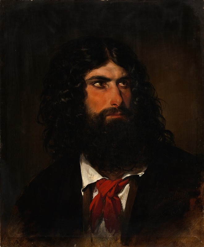 Friedrich von Amerling - Portrait Of A Roman Peasant