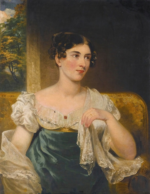 George Clint - Portrait Of The Irish Actress Harriett Constance Smithson