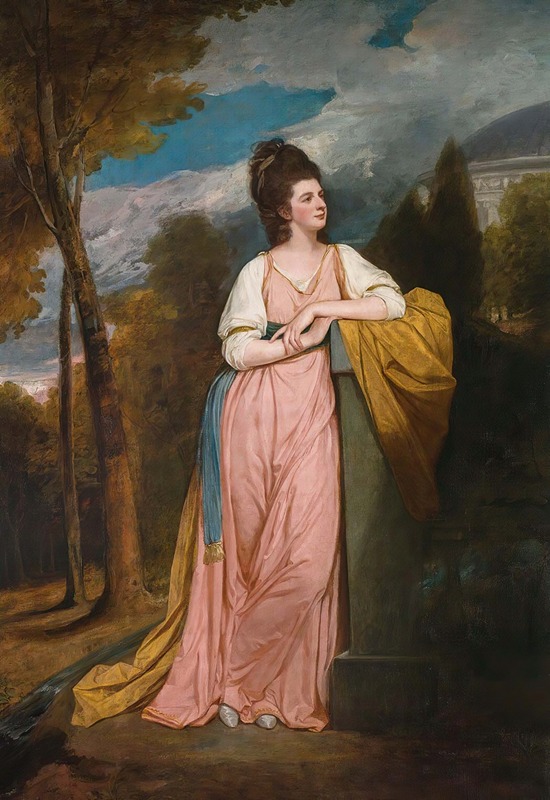 George Romney - Portrait Of Lady Elizabeth Capell, Lady Monson