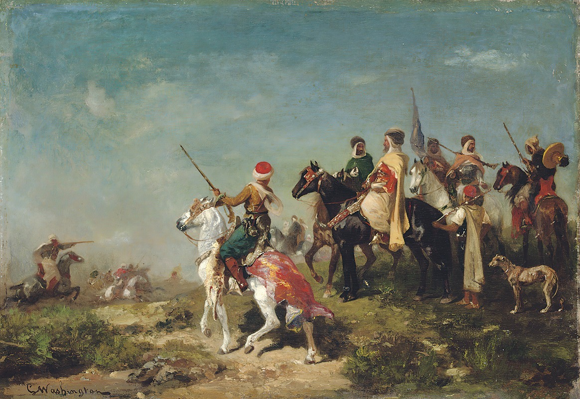Georges Washington - Emir Abdelkader Leading His Troops