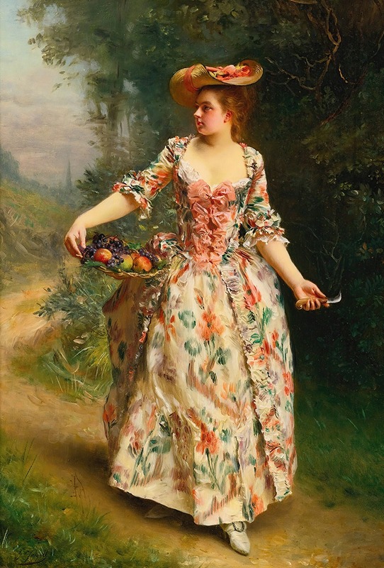 Gustave Jean Jacquet - A Walk In The Park