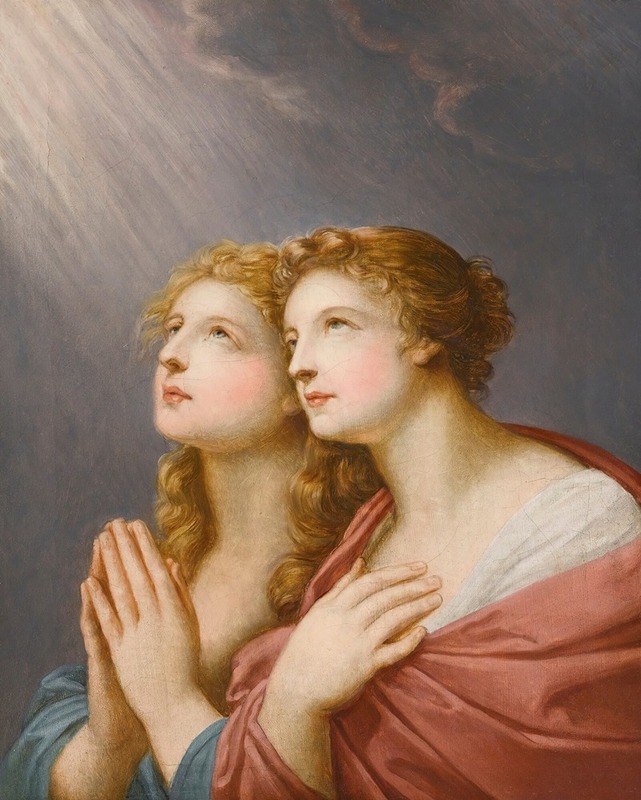 Heinrich Friedrich Füger - Study For Two Female Figures Praying
