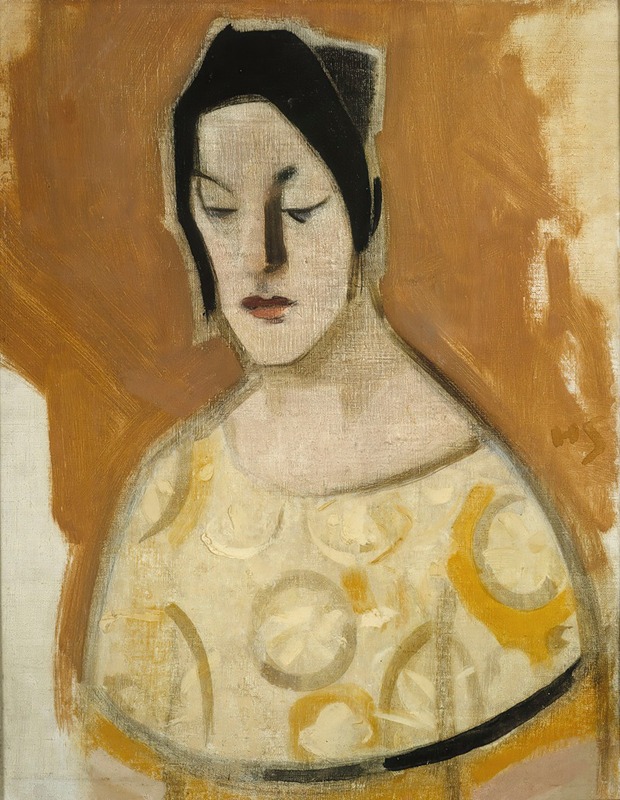 Helene Schjerfbeck - The Fortune-Teller (Woman In Yellow Dress)