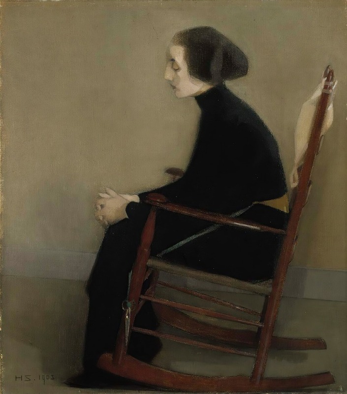 Helene Schjerfbeck - The Seamstress (The Working Woman)