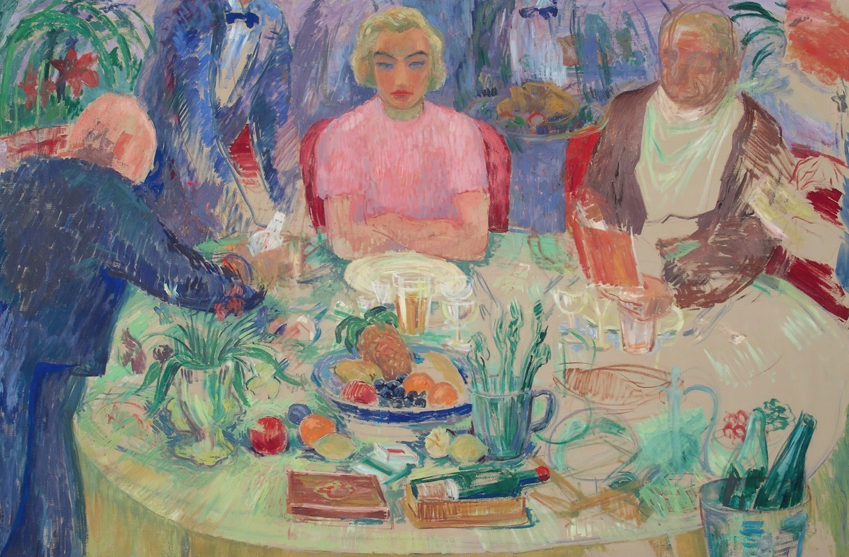 Hjalmar Hagelstam - Breakfast Table; Unfinished