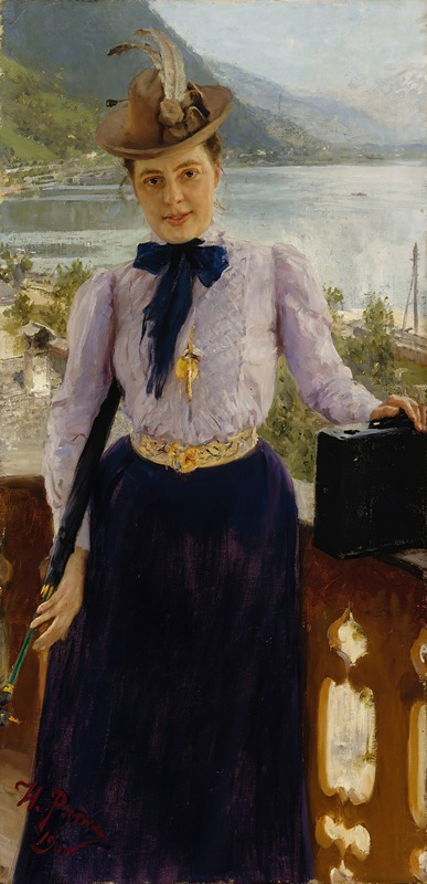 Ilya Efimovich Repin - Portrait Of Natalia Nordmann