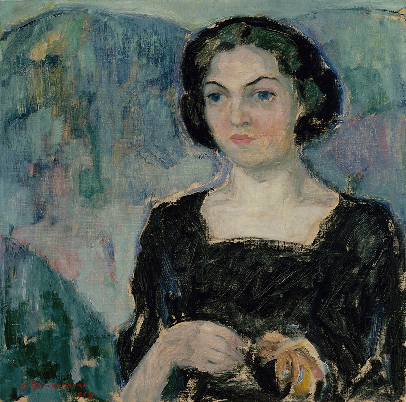 Jalmari Ruokokoski - Portrait Of Mrs Bertha Stenman