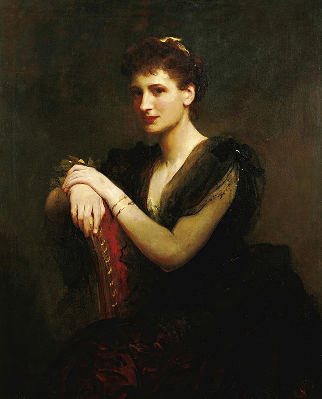 James Sant - Portrait Of A Seated Lady