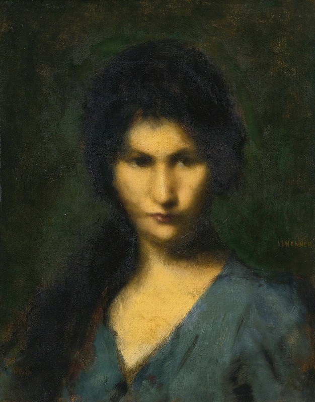 Jean-Jacques Henner - Portrait Of A Young Woman