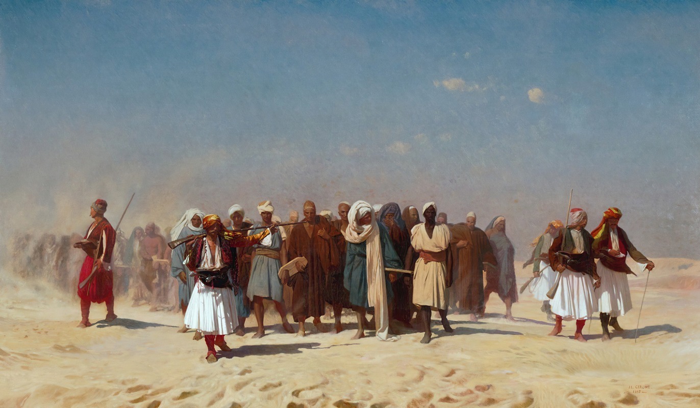 Jean-Léon Gérôme - Egyptian Recruits Crossing The Desert