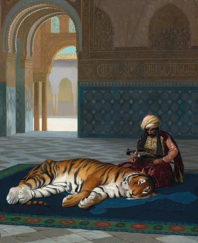 Jean-Léon Gérôme - Le Tigre Et Le Gardien