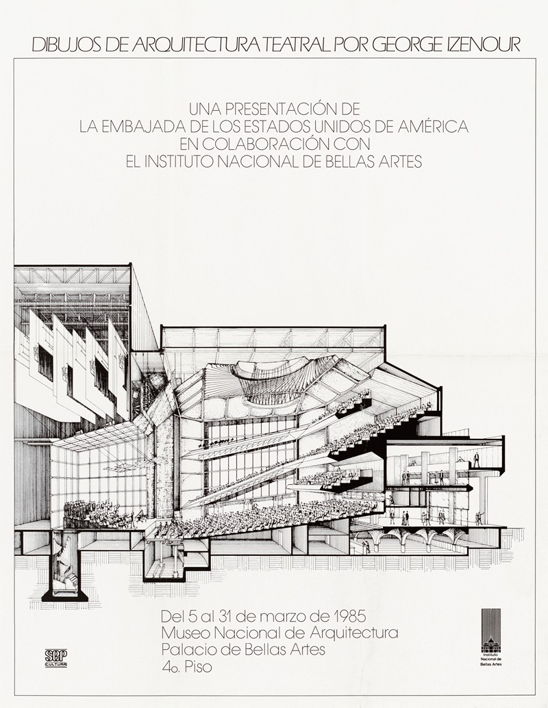 U.S. Information Agency - Dibujos De Arquitectura Teatral Por George Izenour