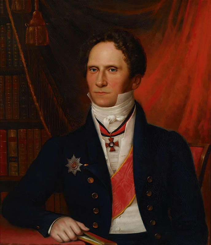 Johan Erik Lindh - Portrait Of Baron Carl Johan Walleen