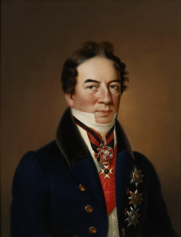 Johan Erik Lindh - Portrait Of Count R. H. Rehbinder