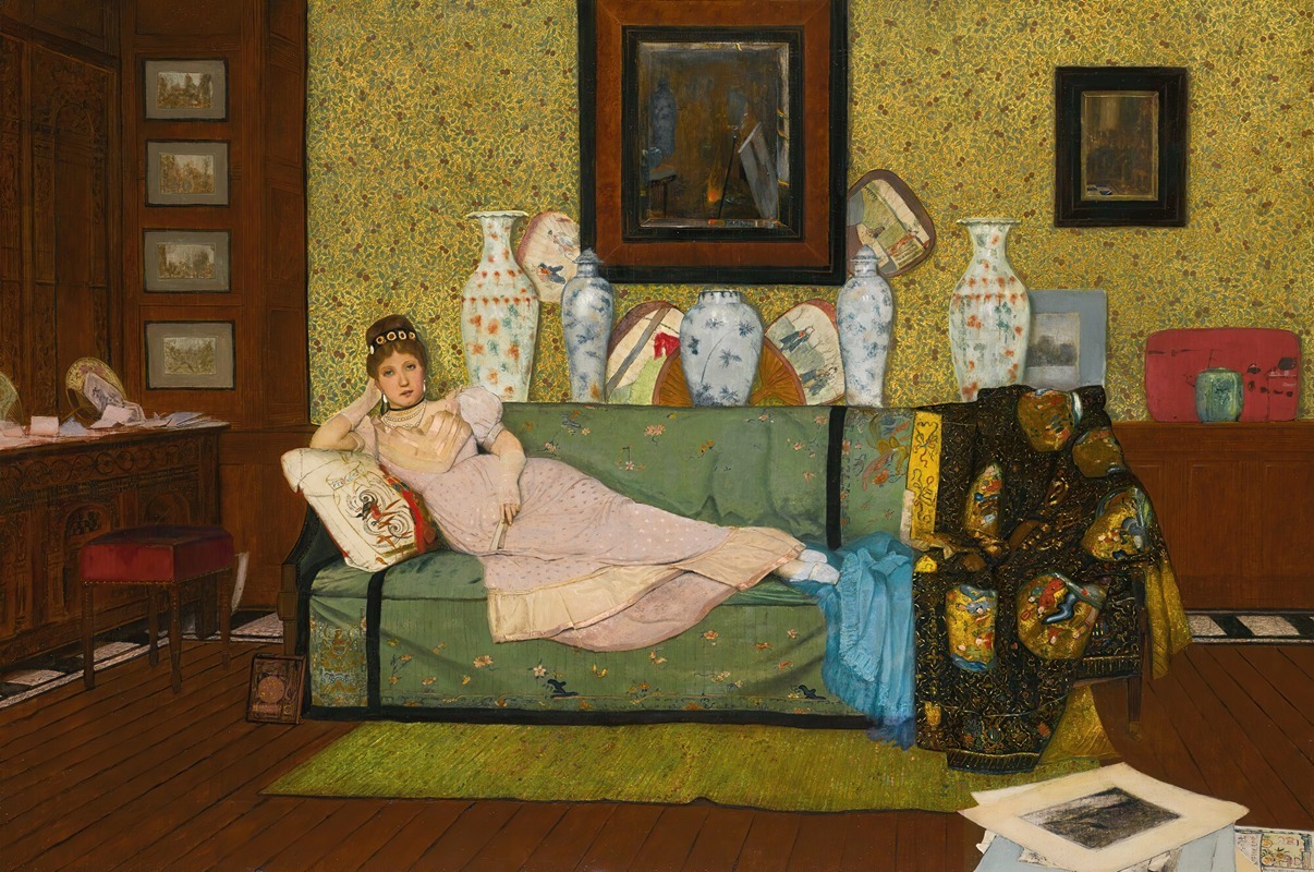 John Atkinson Grimshaw - A Reverie, In The Artist’s House