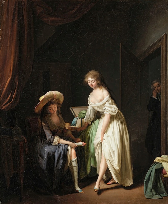 Louis Léopold Boilly - Comparing Little Feet