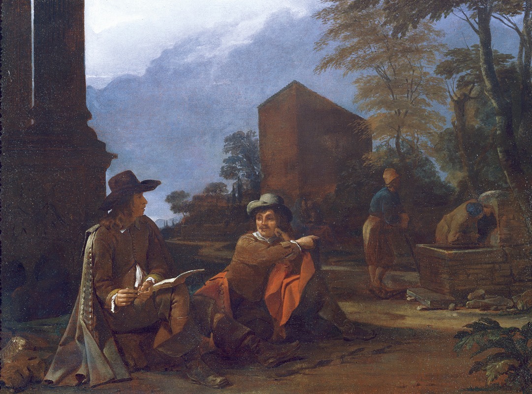 Michael Sweerts - Artists Resting By A Fountain
