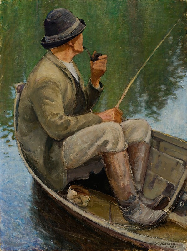 Pekka Halonen - Man Fishing