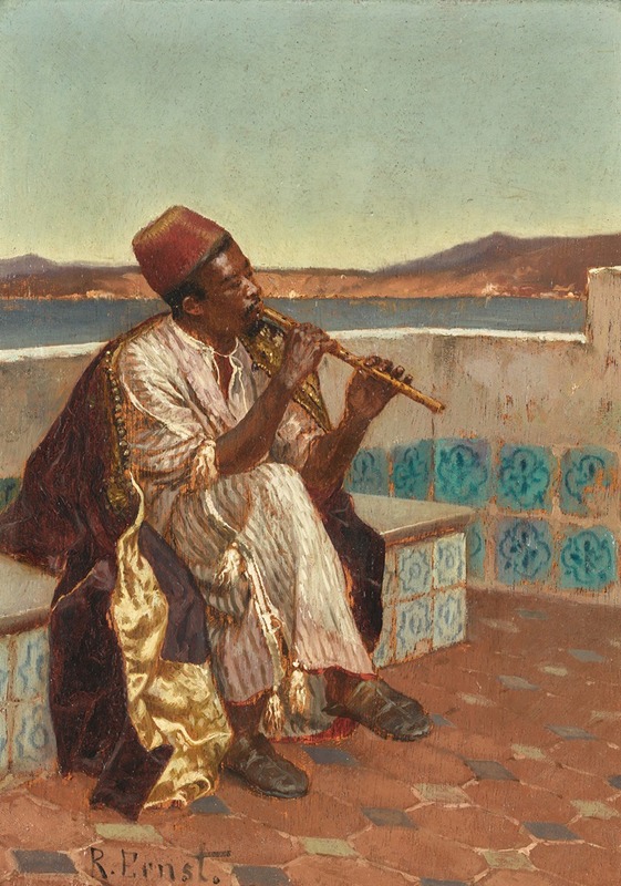 Rudolf Ernst - Musician On The Terrace