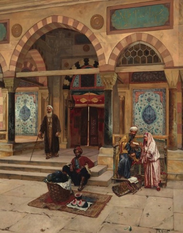 Rudolf Ernst - Outside The Mosque