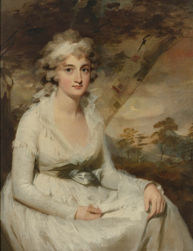 Sir Henry Raeburn - Portrait Of Mrs. Campbell