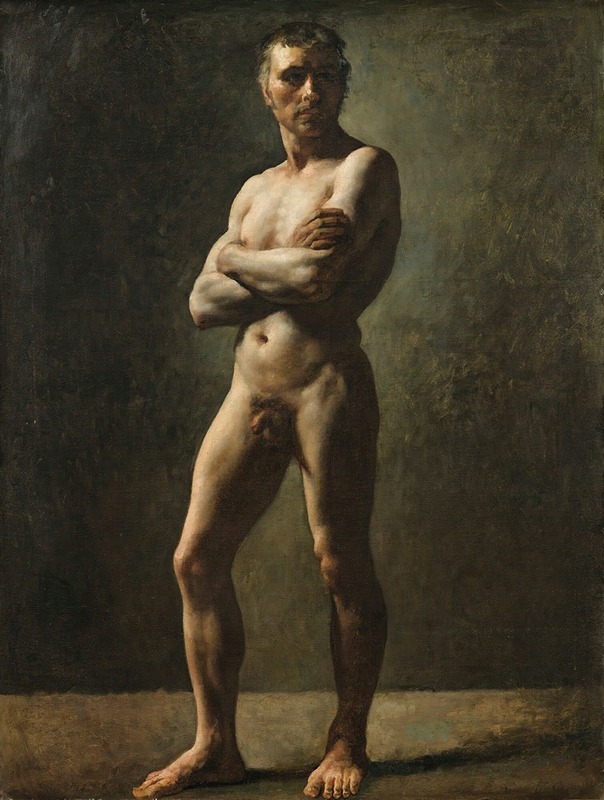 Théodore Géricault - Man’s Academy, Crossed Arms