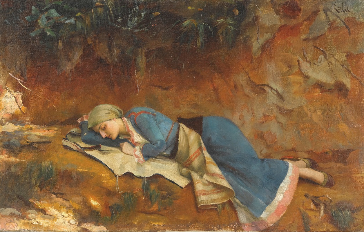 Theodoros Ralli - Resting Greek Girl
