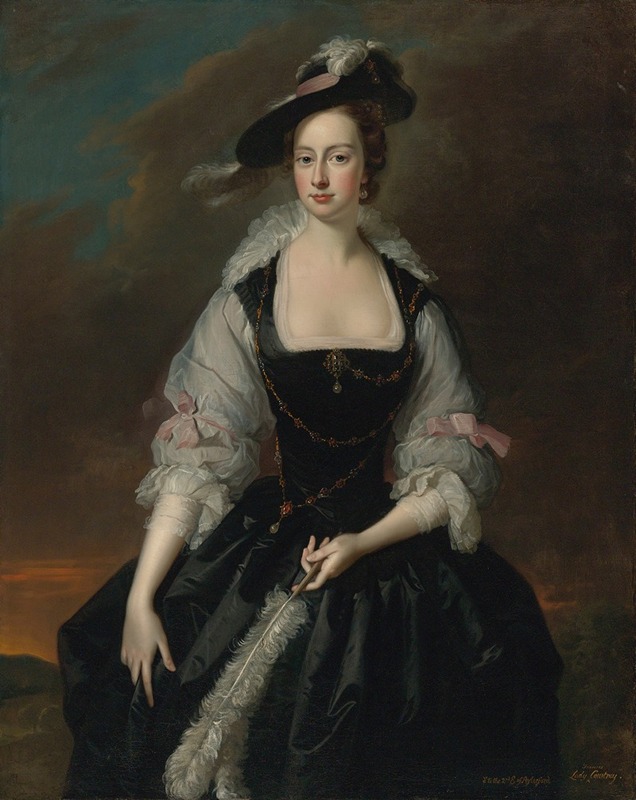Thomas Hudson - Portrait Of Lady Frances Courtenay
