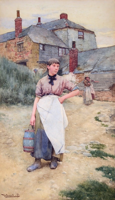 Walter Langley - A Cornish Village Maiden