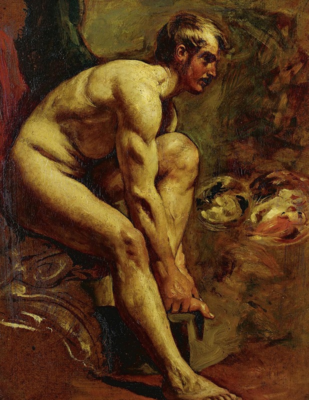 William Etty - Male Nude