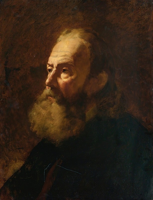 William Etty - Portrait Of A Bearded Man, Bust Length