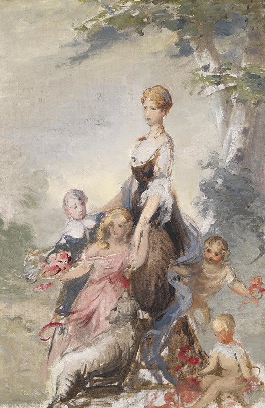 Adolf Pirsch - Mutter mit Kindern