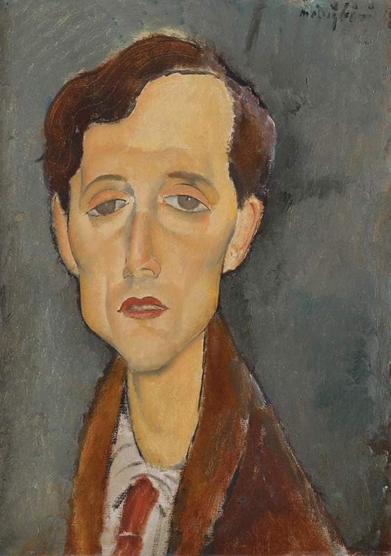 Amedeo Modigliani - Portrait of Frans Hellens