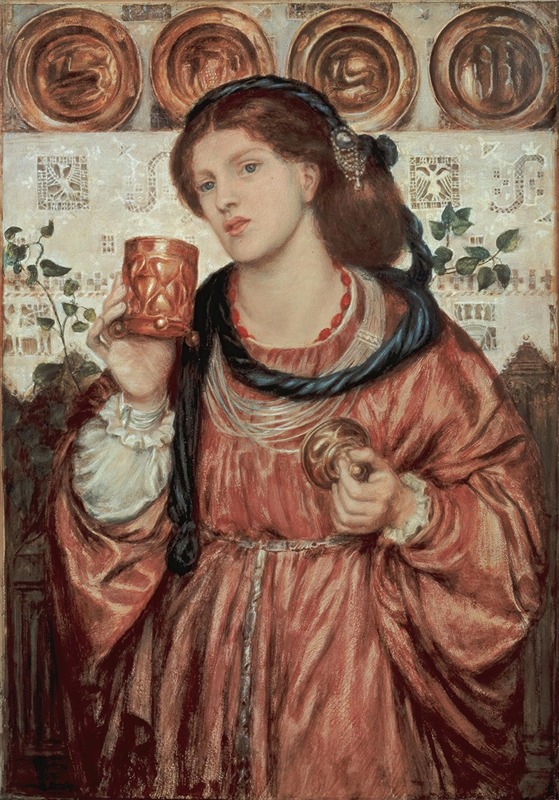 Dante Gabriel Rossetti - The Loving Cup (watercolour 3)