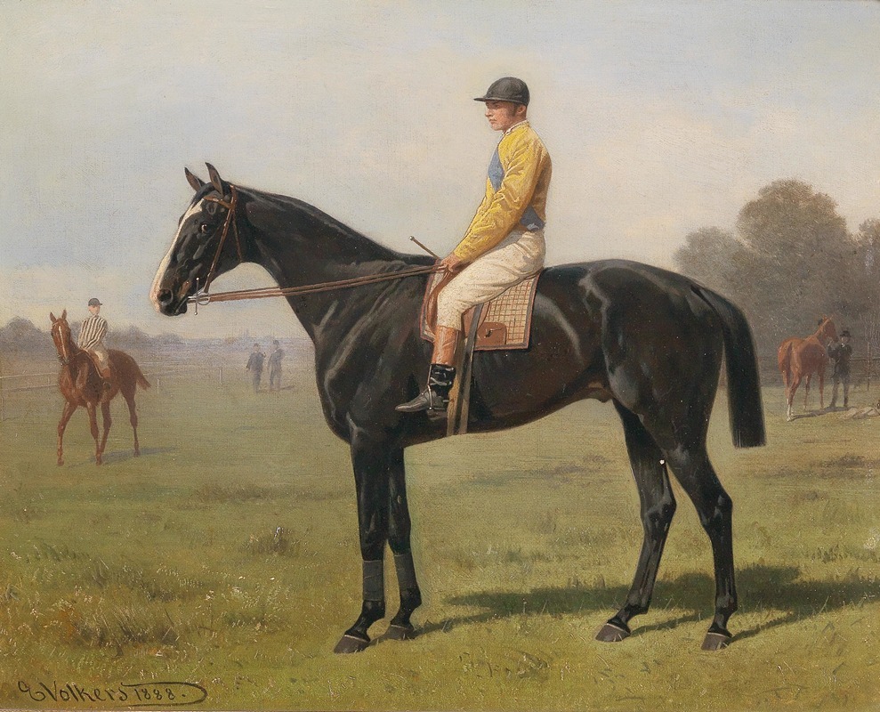 Emil Volkers - Horse with Jockey