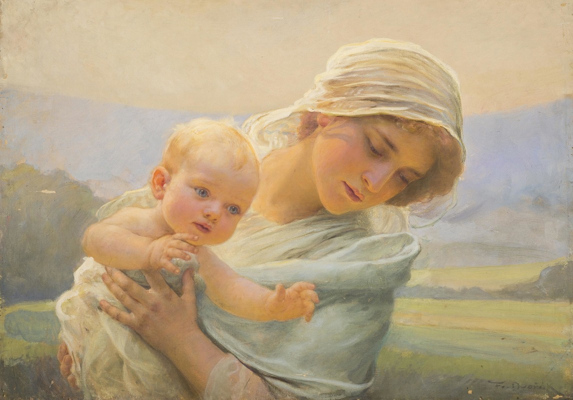 Frantisek Dvorak - Mother with a Child