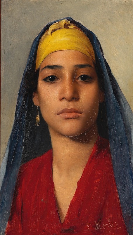 Franz Xaver Kosler - Portrait of a Young Egyptian Woman