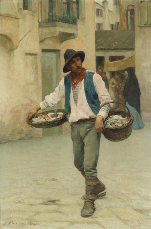 Giuseppe Barison - Venezianischer Fischverkäufer