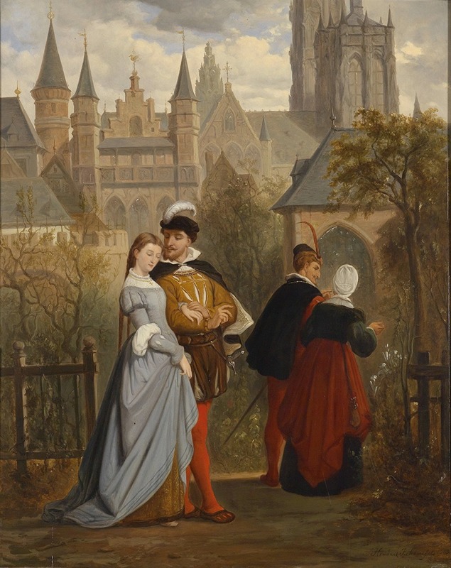 Henri François Schaefels - Szene aus Goethes Faust