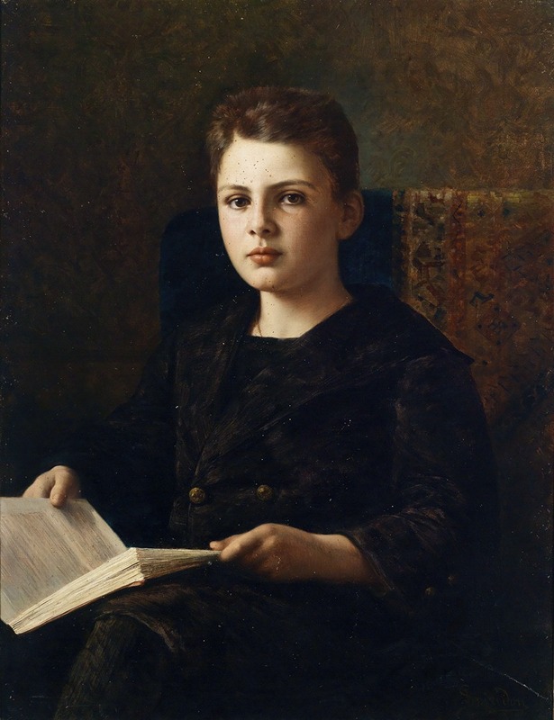 Ignace Spiridon - Portrait des jungen Oskar Fraenkel