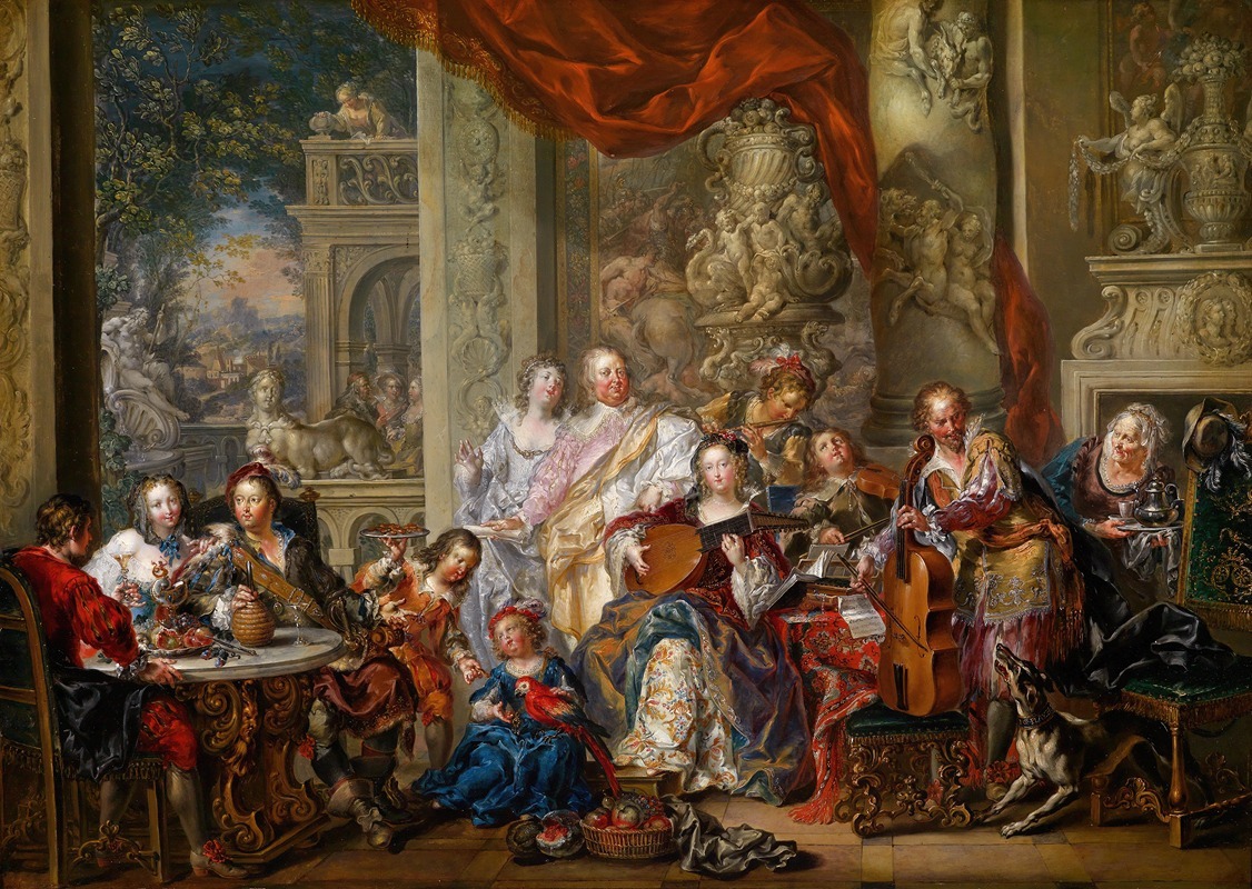 Johann Georg Platzer - Concert in the palace