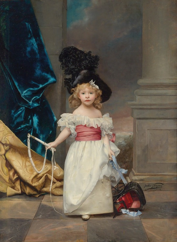 Jules-Adolphe Goupil - Figure Portrait of Thérèse Girard at the age of three