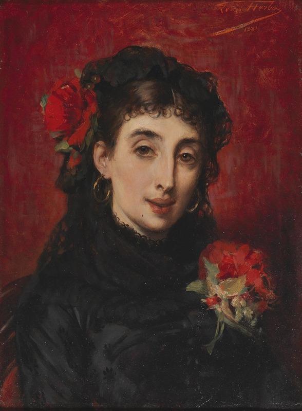 Léon Herbo - Bildnis einer Spanierin
